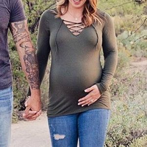 Motherhood Maternity Long Sleeve Shirt